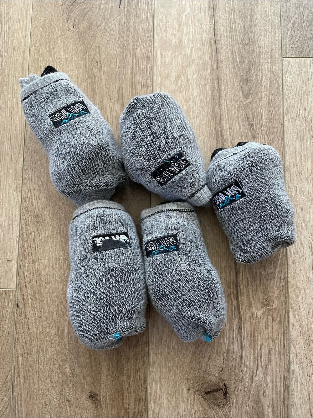 Palace Skateboards Talking Sock Black Marl 5 Pairs Lightly Used M/L Size.